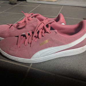 Puma Pink Suede Sneakers Size 11